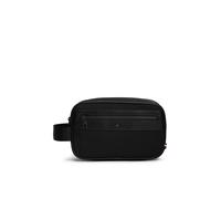 Kulturbeutel TOMMY HILFIGER "TH REPREVE WASHBAG", Herren, Gr. B/H/T: 25cm x 15cm x 9,5cm, schwarz, Lederimitat, Textil, Taschen Kulturbeutel, Unisex Kulturtasche, Waschbeutel, Minibag mit Logoschriftz