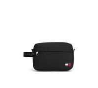 Kulturbeutel TOMMY JEANS "TJM ESS DAILY WASHBAG", Damen, Gr. B/H/T: 22cm x 15cm x 8cm, schwarz, Textil, Taschen Kulturbeutel, Unisex Waschbeutel, Minibag für Reisen super geeignet (30876806-0) schwarz