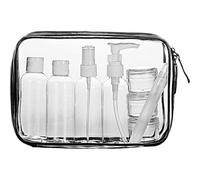 Kulturbeutel Transparent Reiseflaschen Transparent+8 Reise Flaschen