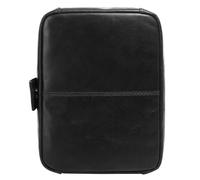Kulturbeutel X-ZONE, Gr. B/H/T: 21cm x 15cm x 9cm onesize, schwarz, Leder, beschichtet, glänzend, Taschen Kulturbeutel, echt Leder (35361528-0) schwarz