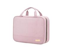 Kulturtasche Schminktasche Reise-Kosmetiktasche mit Haken, Aufbewahrungstasche for Reiseutensilien, wasserdichte Kulturtasche for Aufhängen Waschtasche Kosmetiktasche(Pink)