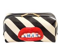 Kulturtasche TOILETPAPER REGIMENTAL SHIT 25,5 x 12 cm, gestreift, Seletti