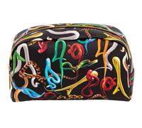 Kulturtasche TOILETPAPER SNAKES 23 x 13 cm, schwarz, Seletti