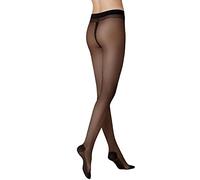 Kunert Cotton Sole Strumpfhose 20 den mit Baumwollsohle und Netzoptik – 3er Pack 42-44 Schwarz