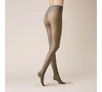 KUNERT Damen Strumpfhosen Crochet Fashion 37 DEN pebble grey 1240 38-40