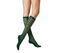 KUNERT Damen Kniestrümpfe Ajour Fashion Tanne 1544 39-42