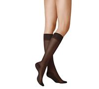 KUNERT Damen Kniestrümpfe Cotton Sole 20 hautsympatisch 20 DEN Black 0500 39-42