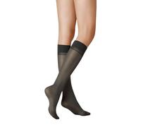 KUNERT Damen Kniestrümpfe Satin Look 40 weicher Bund 40 DEN Graphit 0420 35-38