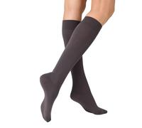 KUNERT Damen Kniestrümpfe Sensual Cotton Komfortbund 130 DEN Antracite 8140 39-42