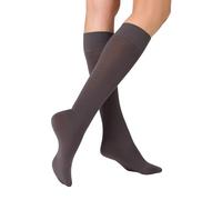 KUNERT Damen Kniestrümpfe Sensual Merino atmungsaktiv 150 DEN Antracite 8140 39-42