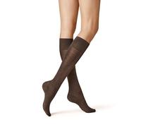 KUNERT Damen Kniestrümpfe Sensual Merino atmungsaktiv brown 35/38