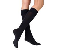 KUNERT Damen Kniestrümpfe Sensual Merino atmungsaktiv marine 39/42