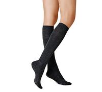 KUNERT Damen Kniestrümpfe Soft Wool Cotton weich anthrazitmel 39/42