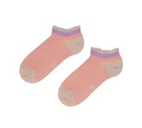 KUNERT Damen Sneaker Socken Elegant Essential edler Glanz coral 1515 35-38