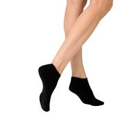 KUNERT Damen Sneaker Socken Liz Plush druckfreier Bund Black 39-42