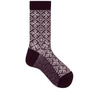 KUNERT Damen Socken Allover Flower Blumenmuster dark raisin 1640 39-42