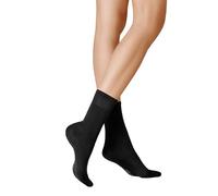 KUNERT Damen Socken Finest Cotton druckfreier Bund Black 0070 35-38