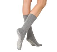 Socken KUNERT "Socke Homesocks ABS", Damen, Gr. 39-42, grau (lichtgrau 0170), Obermaterial: 75% Schurwolle WV. 23% Polyamid PA. 2% Elasthan EL., Socken Socken (39693366-39) lichtgrau 0170