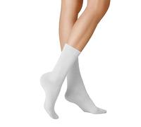 Kunert Damen Socken Liz – 3er Pack, druckfreier Bund, Baumwolle, Weiß 39–42