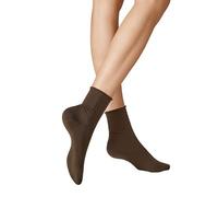 KUNERT Damen Socken Sensual Cotton Rollrand 130 DEN Brown 8220 39-42