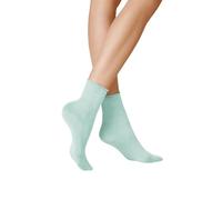 KUNERT Damen Socken Sensual Cotton Rollrand 130 DEN dove-blue 1517 35-38