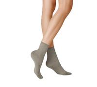 KUNERT Damen Socken Sensual Cotton Rollrand 130 DEN Light grey 1370 35-38
