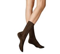 KUNERT Damen Socken Winter Dreams - Plait weich Brown-mel. 8210 35-38
