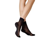 Kunert Damen Söckchen Cotton Sole 20 – 3er-Pack, Baumwollsohle 20 DEN – Schwarz 35-38 (KU-0500)