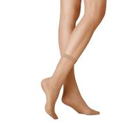 KUNERT Damen Söckchen Raffinesse Net druckfreier Bund 30 DEN Puder 3550 39-42