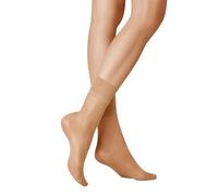 KUNERT Damen Söckchen Satin Look 20 druckfreier Bund 20 DEN Tan 1003 35-38