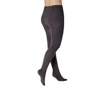 KUNERT Damen Strumpfhose Sensual Cotton Curvy Komfortgröße 130 DEN Carbon 3420 47/49