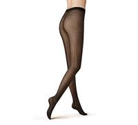 KUNERT Damen Strumpfhosen Winter Checks Fashion 30 DEN Black 0500 40-42