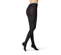 Strickstrumpfhose KUNERT "Strumpfhose Winter Dreams - Plait", Damen, Gr. 44-46, schwarz (schwarz 0070), Obermaterial: 46% Baumwolle CO. 31% Wolle WO. 21% Polyamid PA. 2% Elasthan EL., Strumpfhosen (68