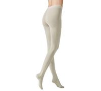 Kunert Damen Strumpfhosen Winter Dreams Plait, wärmend Lichtgrau Größe 38-40