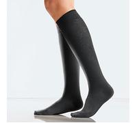 Kunert Damen-Stützkniestrümpfe Fly&Care 1 Paar 39 - 40 anthrazit meliert