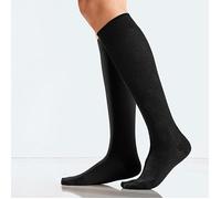 Kunert Fly & Care Women Reisekniestrumpf 1 Paar | 39-40 (III) | Black (KU-0070)