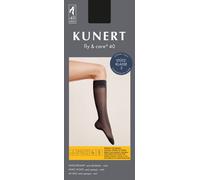 Kunert Fly & Care 40 Women Reisekniestrumpf 1 Paar | 35-38 (I) | Black (KU-0500)