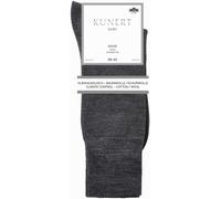 Socken KUNERT "Socke Gary", Damen, Gr. 39-42, grau (silber, meliert 8110), Obermaterial: 70% Schurwolle WV. 20% Baumwolle CO. 8% Polyamid PA. 2% Elasthan EL., Socken Socken (14507867-39) silber, melie