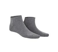 Sneakersocken KUNERT "RICHARD", Herren, Gr. 43-46, silber, meliert, Baumwollmischung, normal, Socken Sneakersocken, druckfreier Komfortbund, sportlicher Look (91746922-43) silber, meliert
