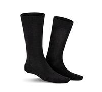 Kunert Herren Socken Clark, druckfreier Bund, Baumwolle, Anthrazit mel. 43-46, 8130
