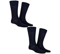 KUNERT Herren Comfort Cotton 2-Pack druckfreier Bund Socken, Navy, 39/42 (2er Pack)