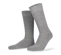 Socken KUNERT "Socke Gary", Damen, Gr. 47-50, grau (silber, meliert 8110), Obermaterial: 70% Schurwolle WV. 20% Baumwolle CO. 8% Polyamid PA. 2% Elasthan EL., Socken Socken (14507867-47) silber, melie