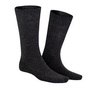 Socken KUNERT "Socke Homesocks", Herren, Gr. 47-50, grau (anthra meliert 8130), Obermaterial: 36% Viskose CV. 30% Polyamid PA. 23% Wolle WO. 5% Kaschmir WS. 5% Wolle WO., Socken Socken (82930161-47) a