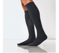 Kunert Fly & Care Men Reisekniestrumpf 1 Paar | 47-48 (V) | Anthrazit mel. (KU-8130)
