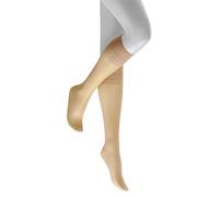 Hudson Kniestrümpfe Glamour 20 – transparenter Glanz, 20 DEN – Skin 35-38 – 3er Pack