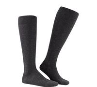 Kunert Fly & Care Men Reisekniestrumpf 1 Paar | 41-42 (II) | Anthrazit mel. (KU-8130)