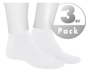 KUNERT Men Sneakersocken Herren Baumwolle weiß, 43-46