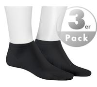 KUNERT Men Sneakersocken Herren Mikrofaser schwarz, 47-50