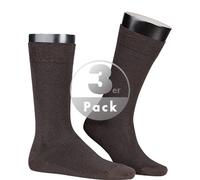 KUNERT Herren Socken Clark druckfreier Bund Brown-mel. 8210 43-46