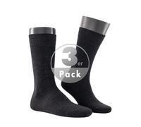 Kunert Wool Care Socke 3er Pack | 43-46 (II) | Anthrazit mel. (KU-8130)